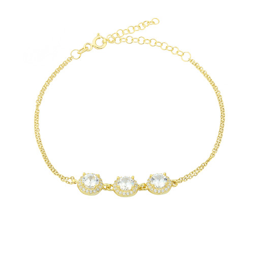 Glorria 925k Sterling Silver Anturage Round Bracelet Glorria 925k Sterling Silver Anturage Round Bracelet