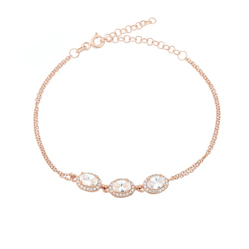 Glorria 925k Sterling Silver Anturage Oval Bracelet Glorria 925k Sterling Silver Anturage Oval Bracelet