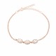 Glorria 925k Sterling Silver Anturage Oval Bracelet