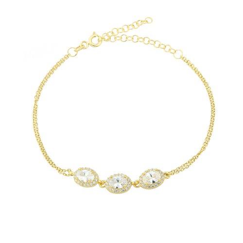 Glorria 925k Sterling Silver Anturage Oval Bracelet Glorria 925k Sterling Silver Anturage Oval Bracelet