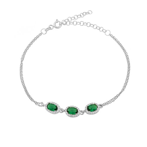 Glorria 925k Sterling Silver Anturage Oval Bracelet Glorria 925k Sterling Silver Anturage Oval Bracelet