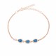 Glorria 925k Sterling Silver Anturage Drop Bracelet