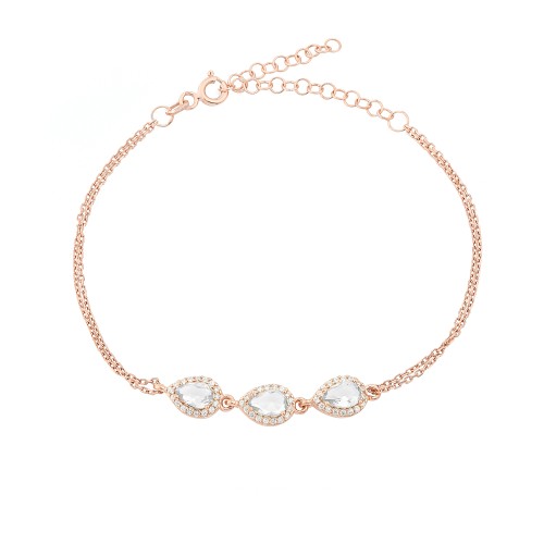 Glorria 925k Sterling Silver Anturage Drop Bracelet Glorria 925k Sterling Silver Anturage Drop Bracelet