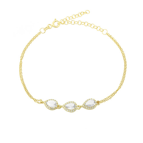 Glorria 925k Sterling Silver Anturage Drop Bracelet Glorria 925k Sterling Silver Anturage Drop Bracelet
