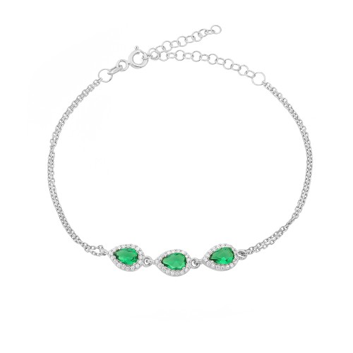 Glorria 925k Sterling Silver Anturage Drop Bracelet Glorria 925k Sterling Silver Anturage Drop Bracelet
