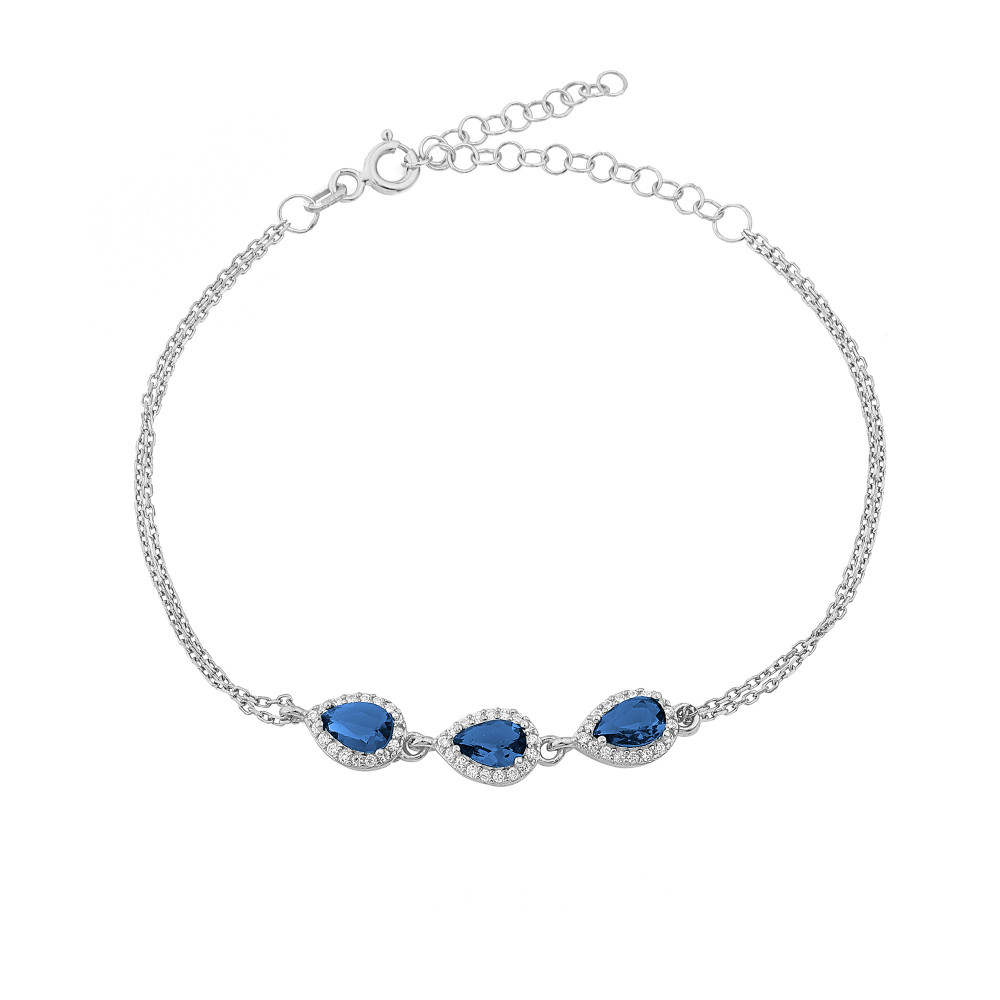 Glorria Silver Anturage Drop Bracelet Glorria Silver Anturage Drop Bracelet