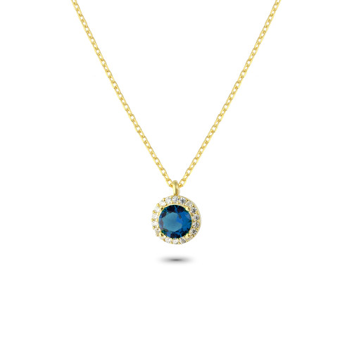 Glorria 925k Sterling Silver Anturage Round Necklace Glorria 925k Sterling Silver Anturage Round Necklace
