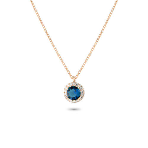 Glorria 925k Sterling Silver Anturage Round Necklace Glorria 925k Sterling Silver Anturage Round Necklace
