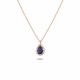 Glorria 925k Sterling Silver Anturage Drop Necklace