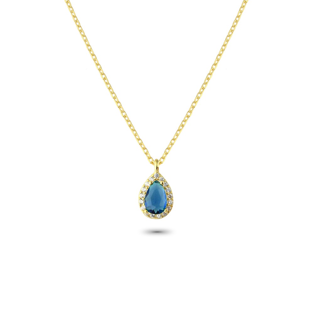 Glorria 925k Sterling Silver Anturage Drop Necklace