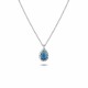 Glorria 925k Sterling Silver Anturage Drop Necklace