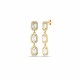 Glorria 925k Sterling Silver Baguette Earrings