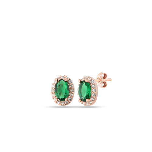 Glorria 925k Sterling Silver Anturage Oval Earrings Glorria 925k Sterling Silver Anturage Oval Earrings