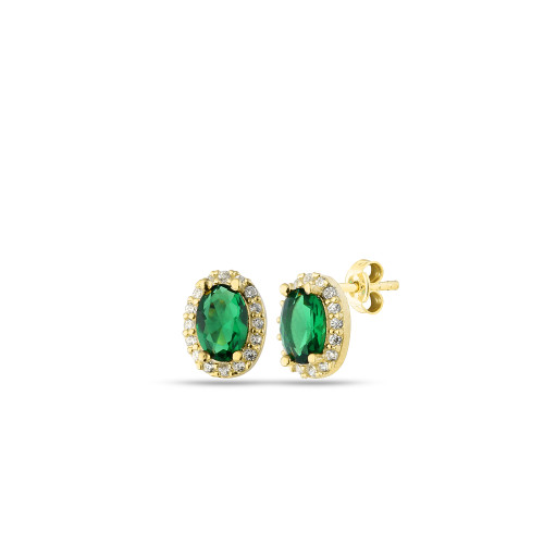 Glorria 925k Sterling Silver Anturage Oval Earrings Glorria 925k Sterling Silver Anturage Oval Earrings
