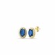 Glorria 925k Sterling Silver Anturage Oval Earrings