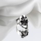 Glorria 925k Sterling Silver Men Skull Ring Glorria 925k Sterling Silver Men Skull Ring