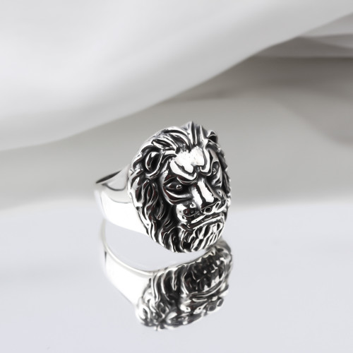 Glorria 925k Sterling Silver Men Lion Mane Ring Glorria 925k Sterling Silver Men Lion Mane Ring
