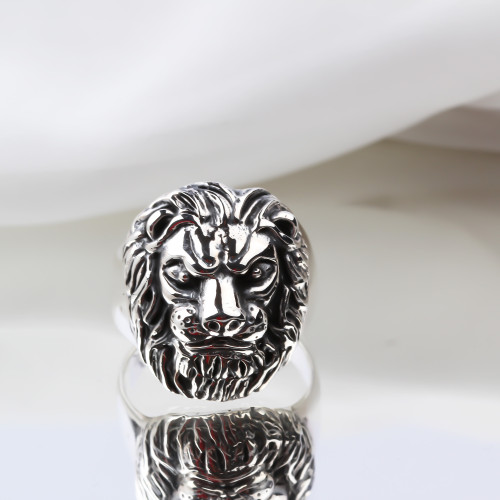 Glorria 925k Sterling Silver Men Lion Mane Ring Glorria 925k Sterling Silver Men Lion Mane Ring