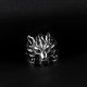 Glorria 925k Sterling Silver Men Wolf Ring