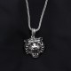 Glorria 925k Sterling Silver Men Tiger Necklace