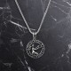 Glorria 925k Sterling Silver Male Virgo Necklace