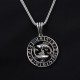 Glorria 925k Sterling Silver Men Pisces Necklace