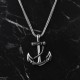 Glorria 925k Sterling Silver Men Sea Anchor Necklace Glorria 925k Sterling Silver Men Sea Anchor Necklace