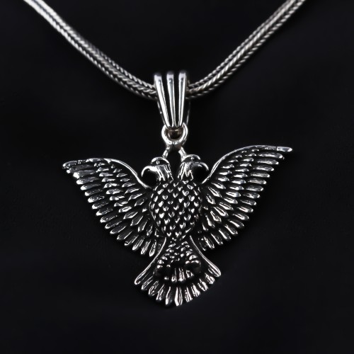 Glorria 925k Sterling Silver Men Eagle Necklace Glorria 925k Sterling Silver Men Eagle Necklace