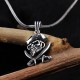 Glorria 925k Sterling Silver Men Pirate Necklace