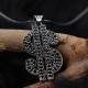 Glorria 925k Sterling Silver Men Dollar Necklace Glorria 925k Sterling Silver Men Dollar Necklace