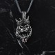 Glorria 925k Sterling Silver Men King Crowned Gorilla Necklace