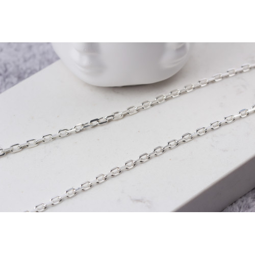 Glorria 925k Sterling Silver 3.5mm Anchor Chain Necklace Glorria 925k Sterling Silver 3.5mm Anchor Chain Necklace