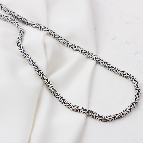 Glorria 925k Sterling Silver 5mm King Chain Necklace Glorria 925k Sterling Silver 5mm King Chain Necklace