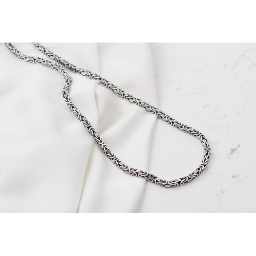 Glorria 925k Sterling Silver 5mm King Chain Necklace Glorria 925k Sterling Silver 5mm King Chain Necklace