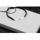 Glorria 925k Sterling Silver Men Personalized Black Corded Name Bar Sterling Silver Bracelet Glorria 925k Sterling Silver Men Personalized Black Corded Name Bar Sterling Silver Bracelet