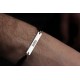 Glorria 925k Sterling Silver Men Personalized Black Corded Name Bar Sterling Silver Bracelet Glorria 925k Sterling Silver Men Personalized Black Corded Name Bar Sterling Silver Bracelet