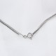 Glorria 925k Sterling Silver Men Anchor Necklace