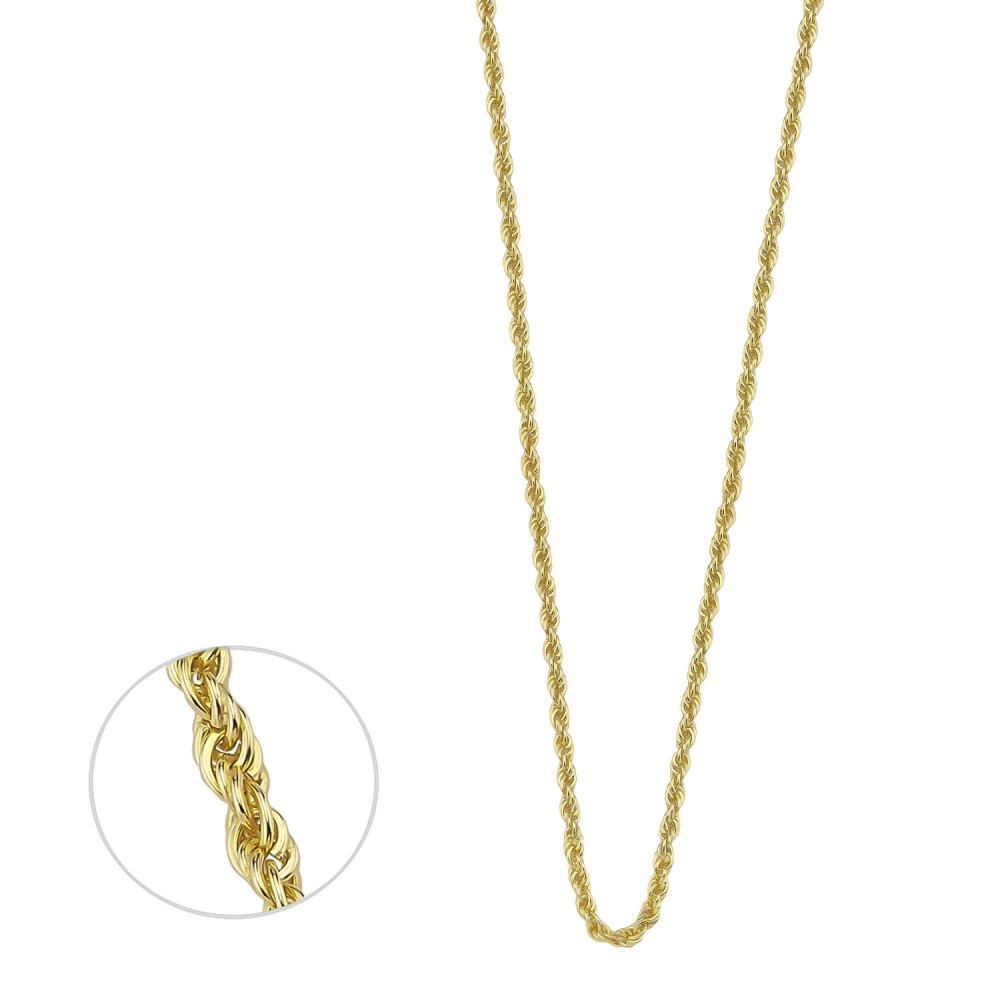 Glorria 925k Sterling Silver Yellow Chain Necklace