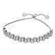 Glorria 925k Sterling Silver Baget Pave Waterway Bracelet Glorria 925k Sterling Silver Baget Pave Waterway Bracelet