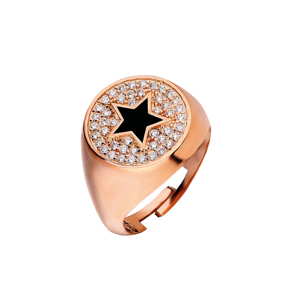 Glorria 925k Sterling Silver Star Knight Ring