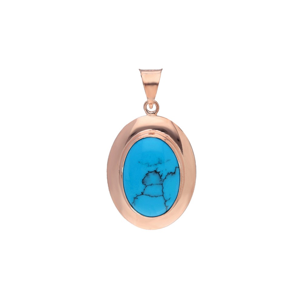 Glorria 925k Sterling Silver Turquoise Pendant