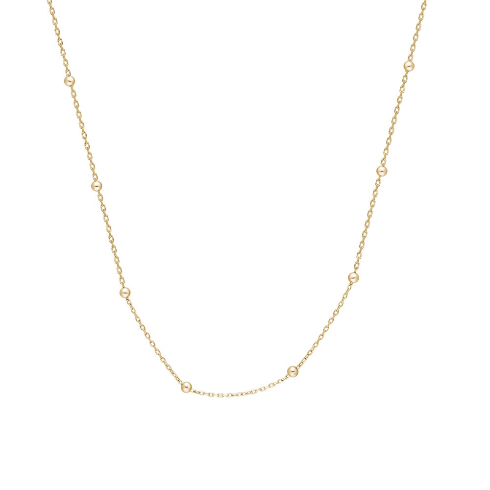 Glorria 925k Sterling Silver Yellow Ball Chain