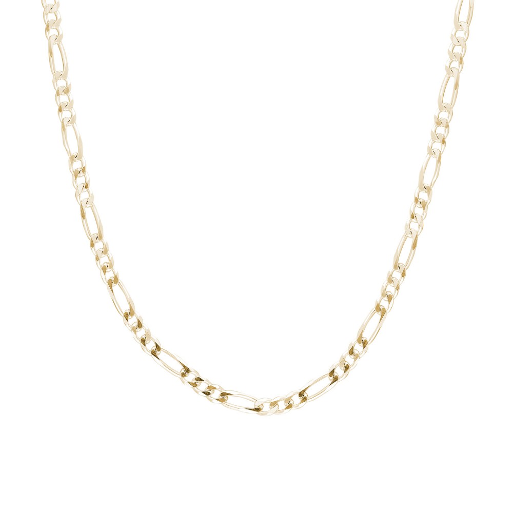 Glorria 925k Sterling Silver Yellow Figaro Chain