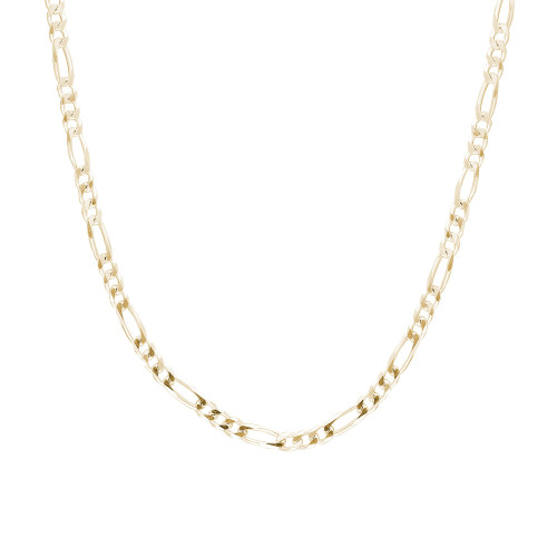 Glorria 925k Sterling Silver Yellow Figaro Chain Glorria 925k Sterling Silver Yellow Figaro Chain