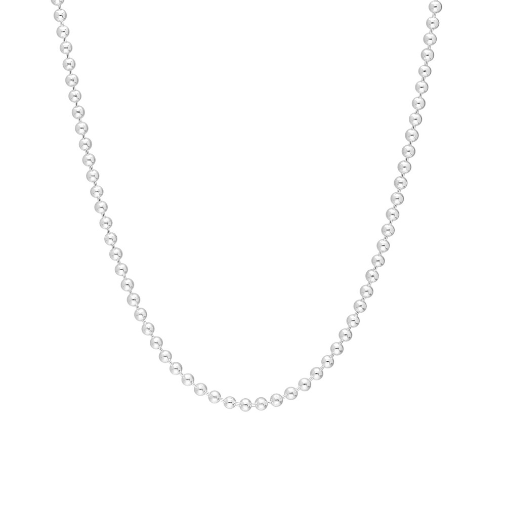 Glorria 925k Sterling Silver Ball Chain