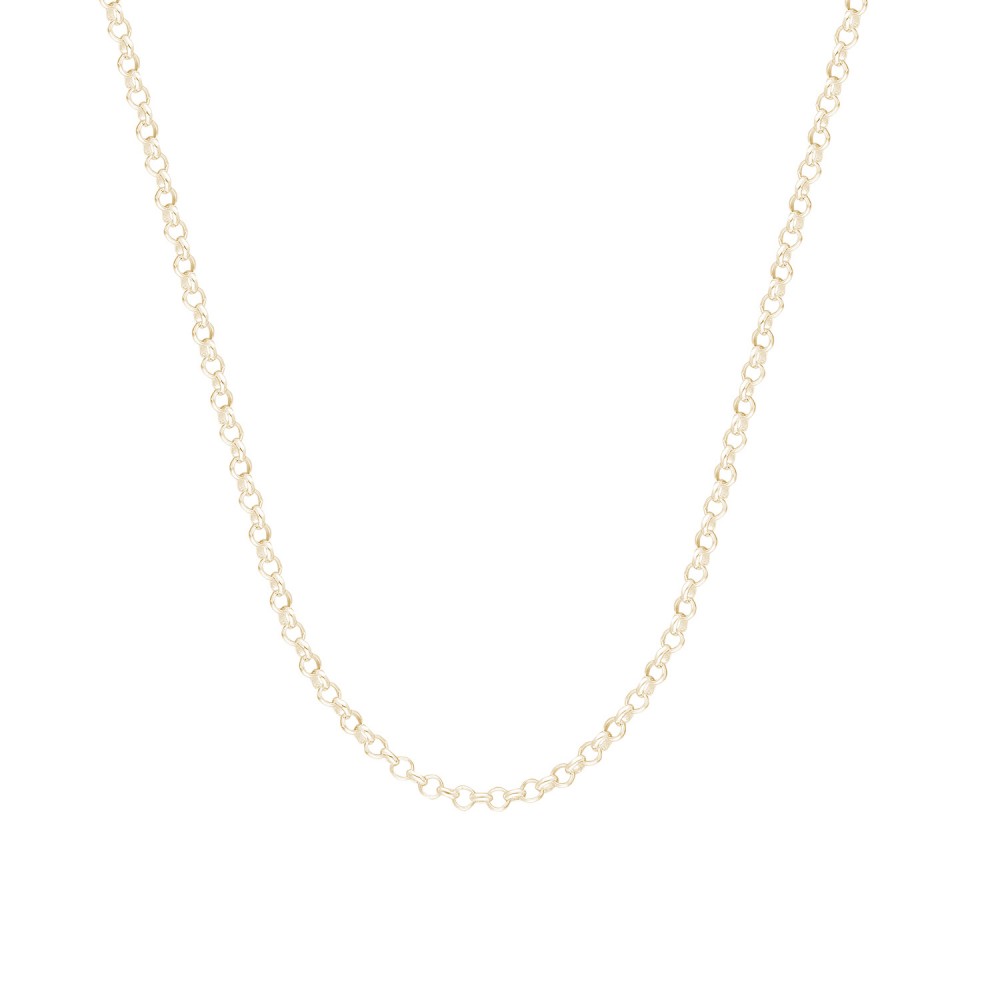 Glorria 925k Sterling Silver Yellow Cable Chain