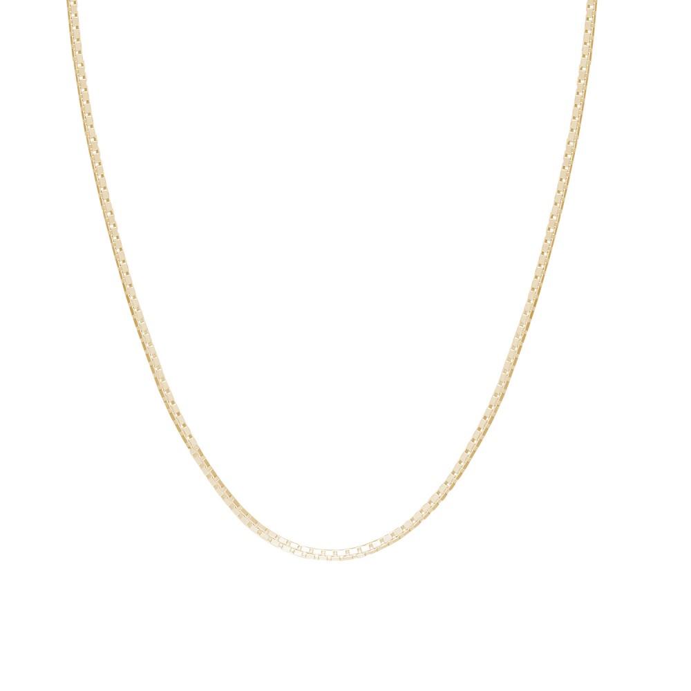 Glorria 925k Sterling Silver Yellow Cube Chain