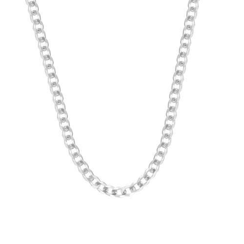 Glorria 925k Sterling Silver Straight Thick Chain Glorria 925k Sterling Silver Straight Thick Chain