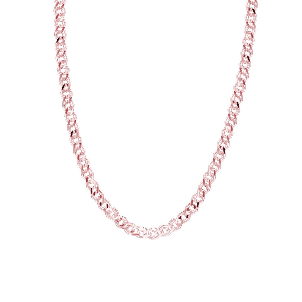 Glorria 925k Sterling Silver Rose Bar Chain