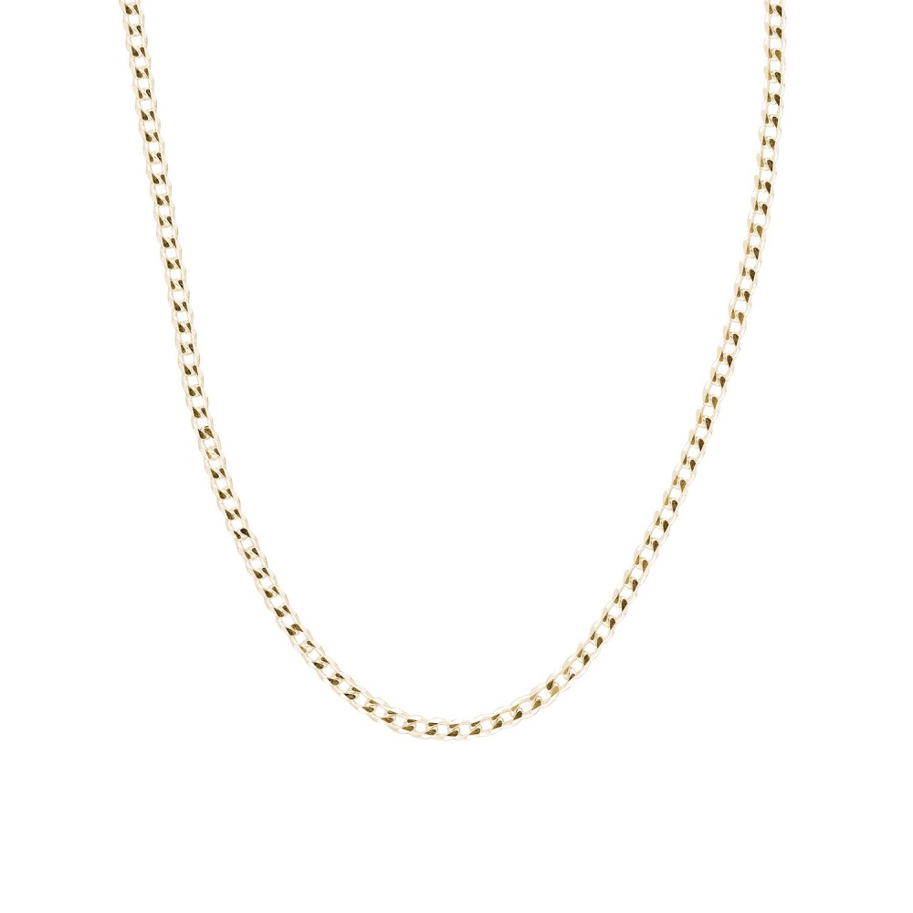 Glorria 925k Sterling Silver Yellow Curb Chain